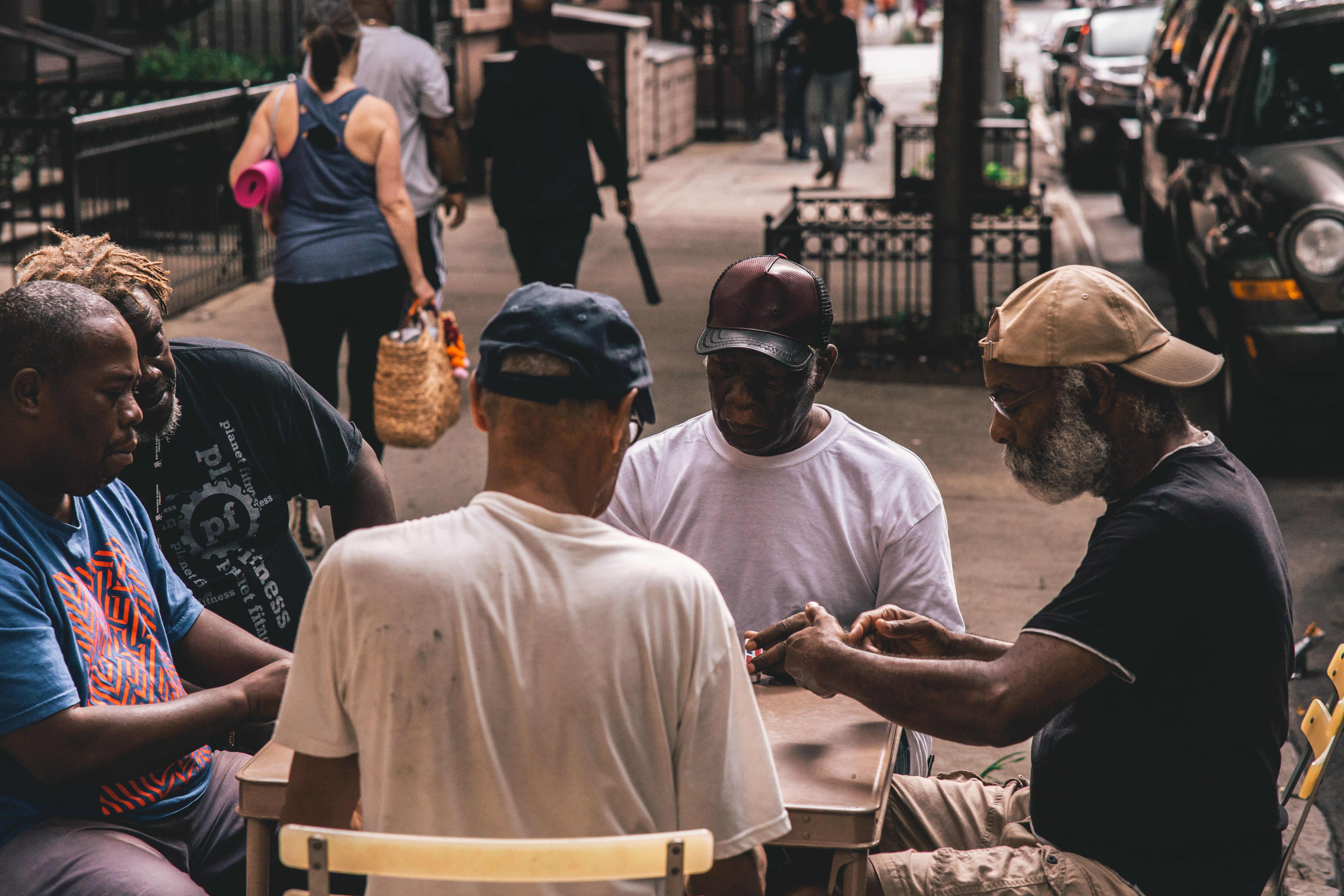 Black seniors enjoying life together in Harlem